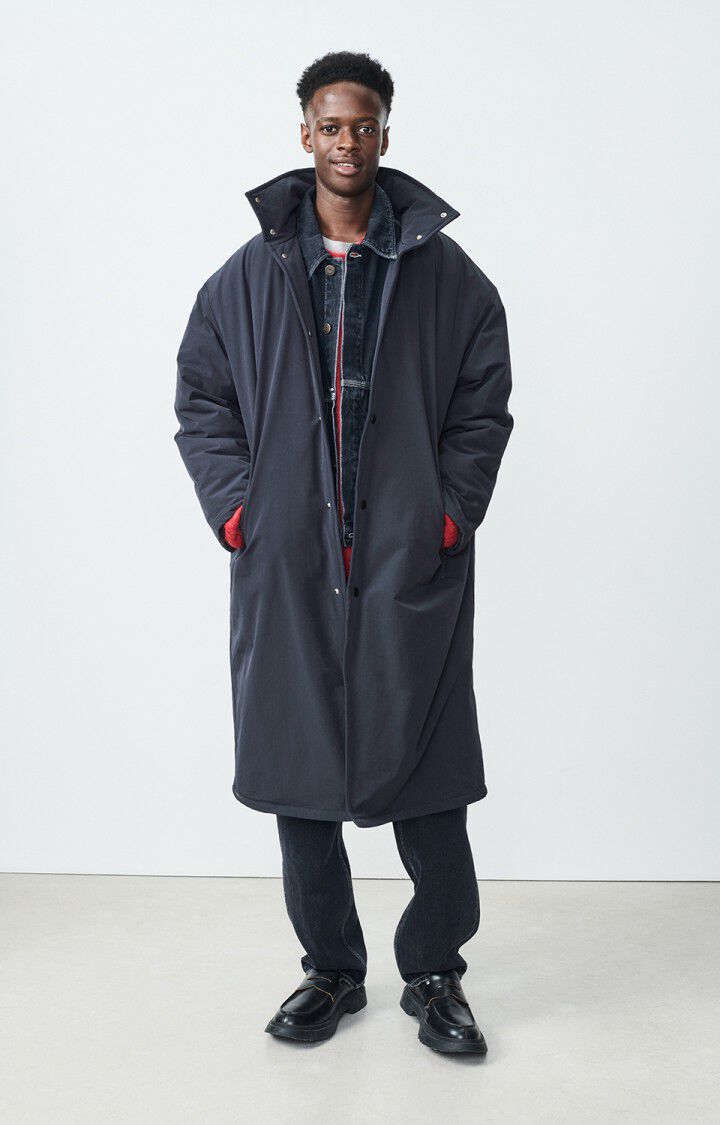 american vintage Manteau homme Rovbow - NAVY Manches longues Bleu - E25