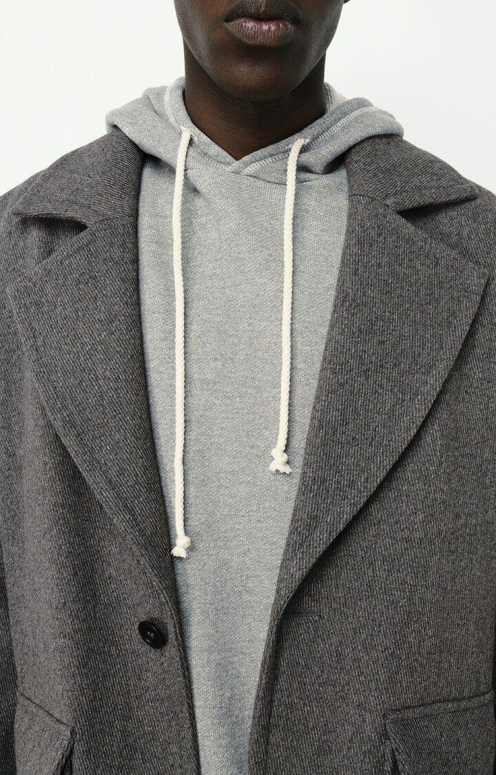 American Vintage Manteau Homme Rystreet - GRIS CHINE Manches Longues Gris - H22