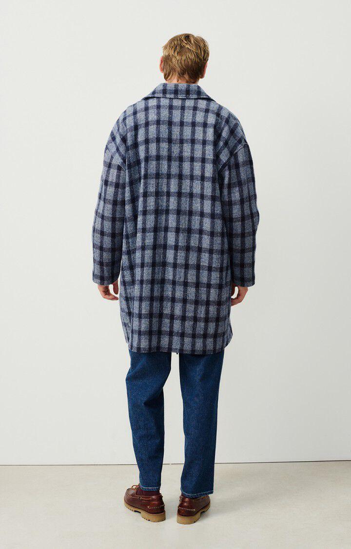 American Vintage Manteau Homme Tursburg - TARTAN MARITIME 57 Manches Longues Bleu - H24