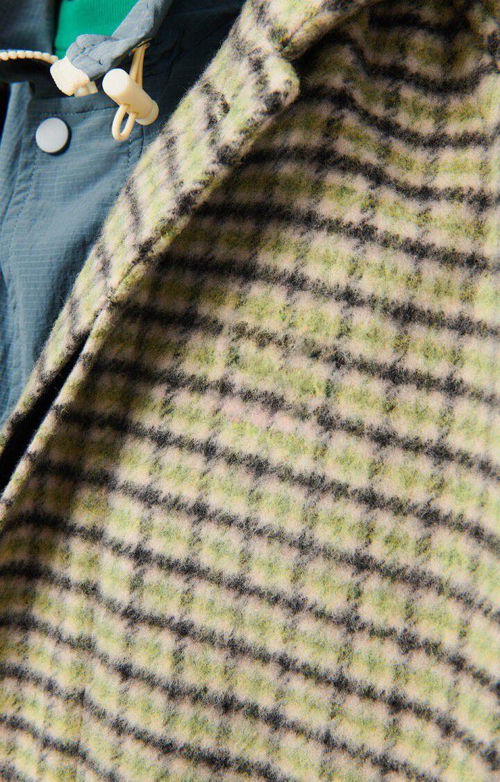 American Vintage Manteau Homme Wabistreet - CARREAUX CONIFERE 79 Manches Longues Vert - H23