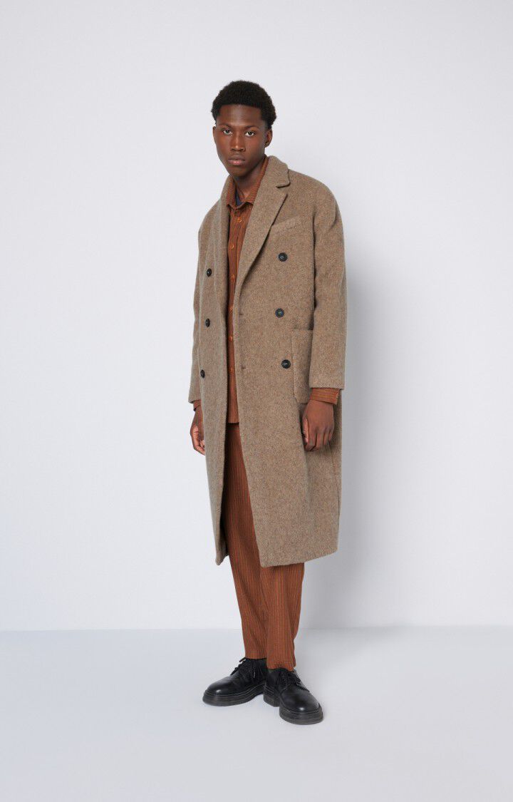American Vintage Manteau Homme Zefir - GRES CHINE Manches Longues Beige - H22