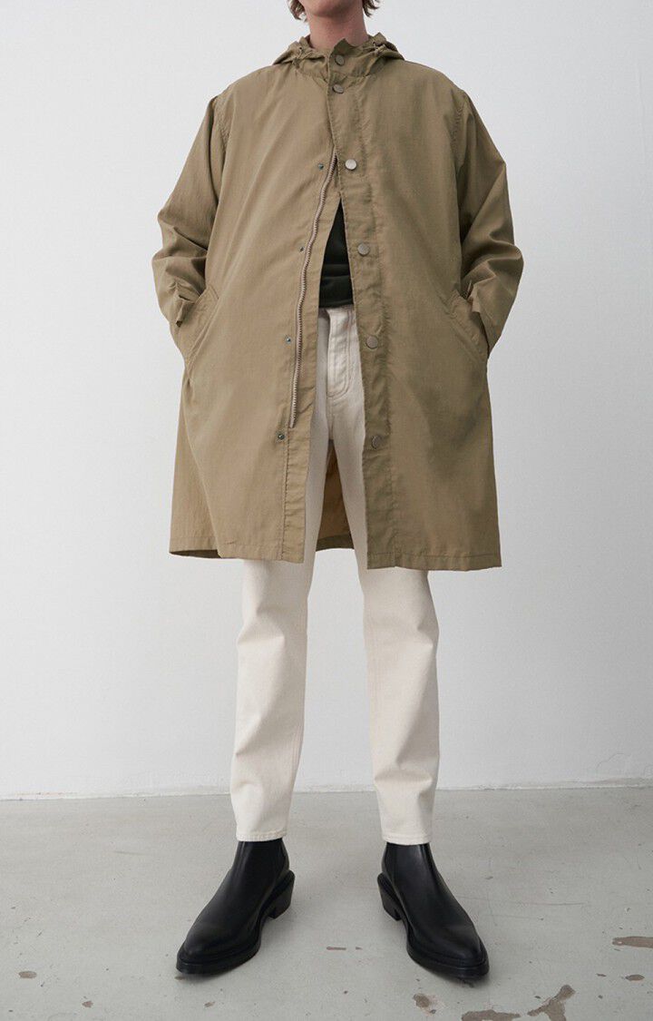 American Vintage Manteau Homme Zitoun - LATTE Manches Longues Marron - E22