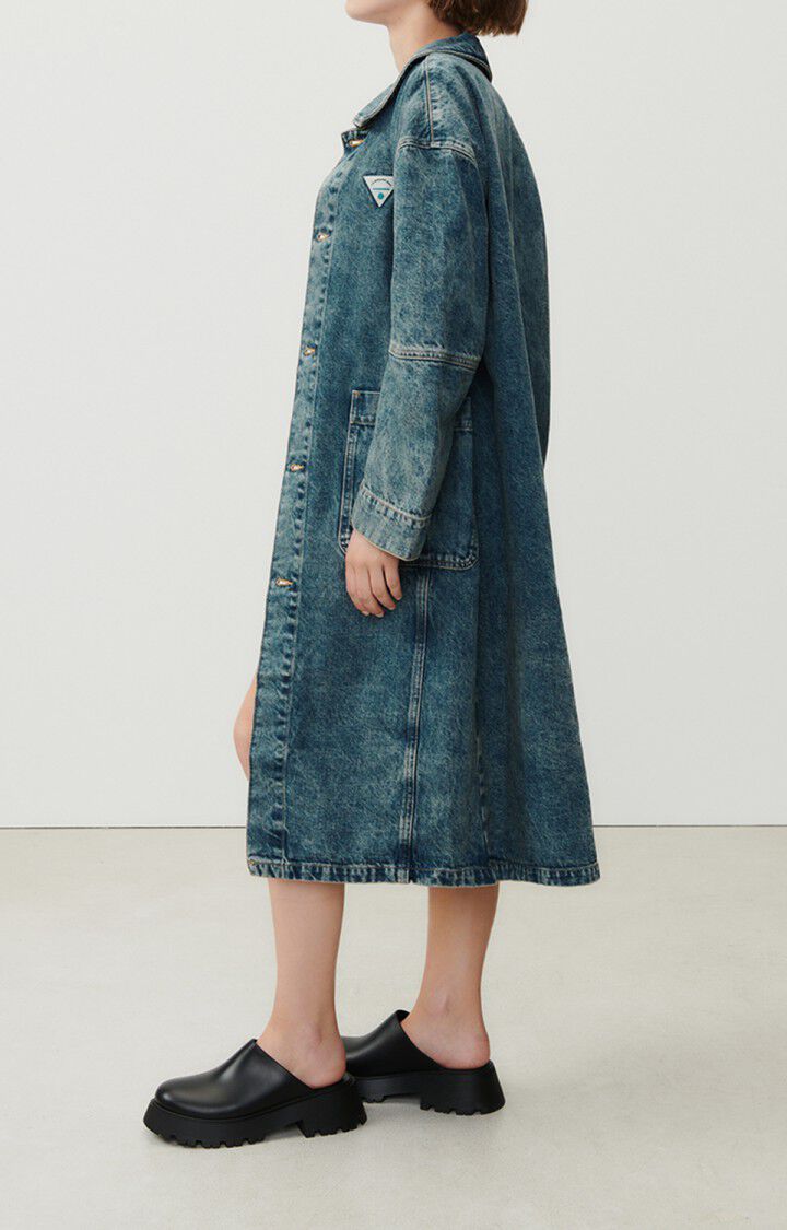 American Vintage Manteau Mixte Joybird - DIRTY 58 Manches Longues Bleu - E23