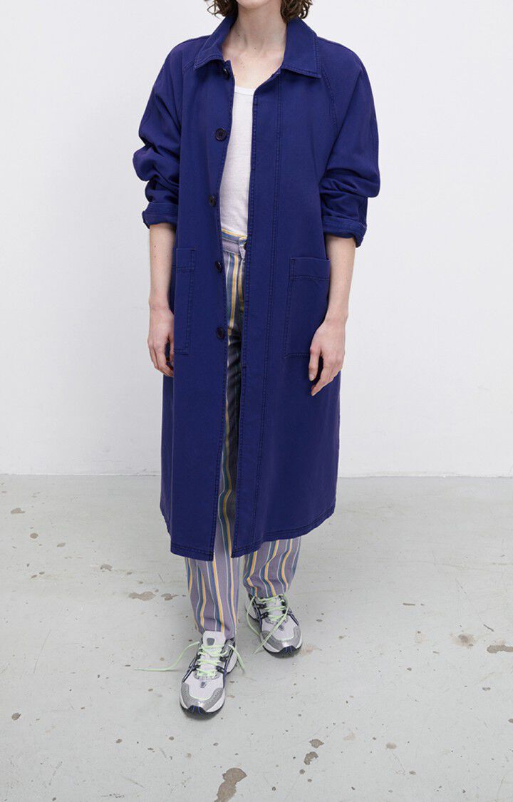 american vintage Manteau mixte Otyburg - INDIGO VINTAGE Manches longues Bleu - E22