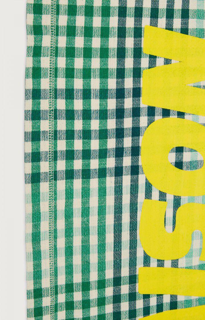 American Vintage Nappe Revack - CARREAUX PRAIRIE Vert - E23