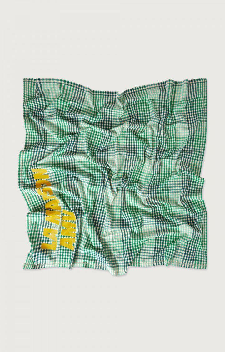 american vintage Nappe Revack - CARREAUX PRAIRIE Vert - E23