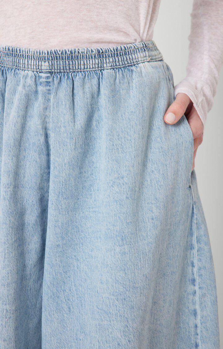 American Vintage Pantacourt Femme Fybee - BLEACHED Bleu - E22B