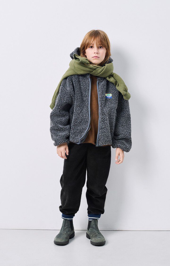 American Vintage Pantalon Enfant Padow - CARBONE VINTAGE Noir - E25