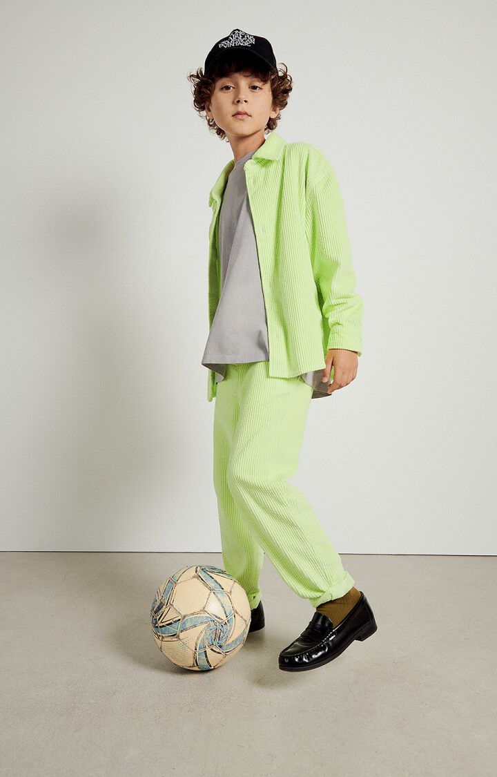 american vintage Pantalon enfant Padow - JAUNE FLUO VINTAGE Jaune - H23