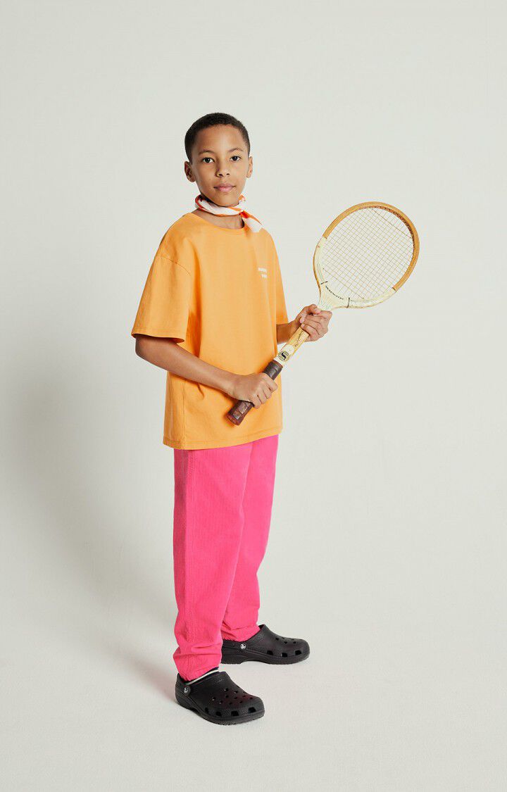 American Vintage Pantalon Enfant Rygybay - GERANIUM FLUO Rose - E25