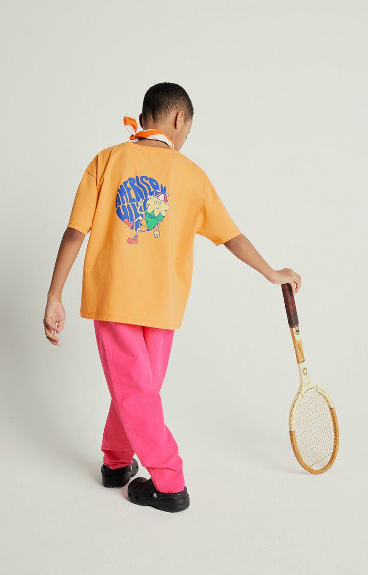 American Vintage Pantalon Enfant Rygybay - GERANIUM FLUO Rose - E25