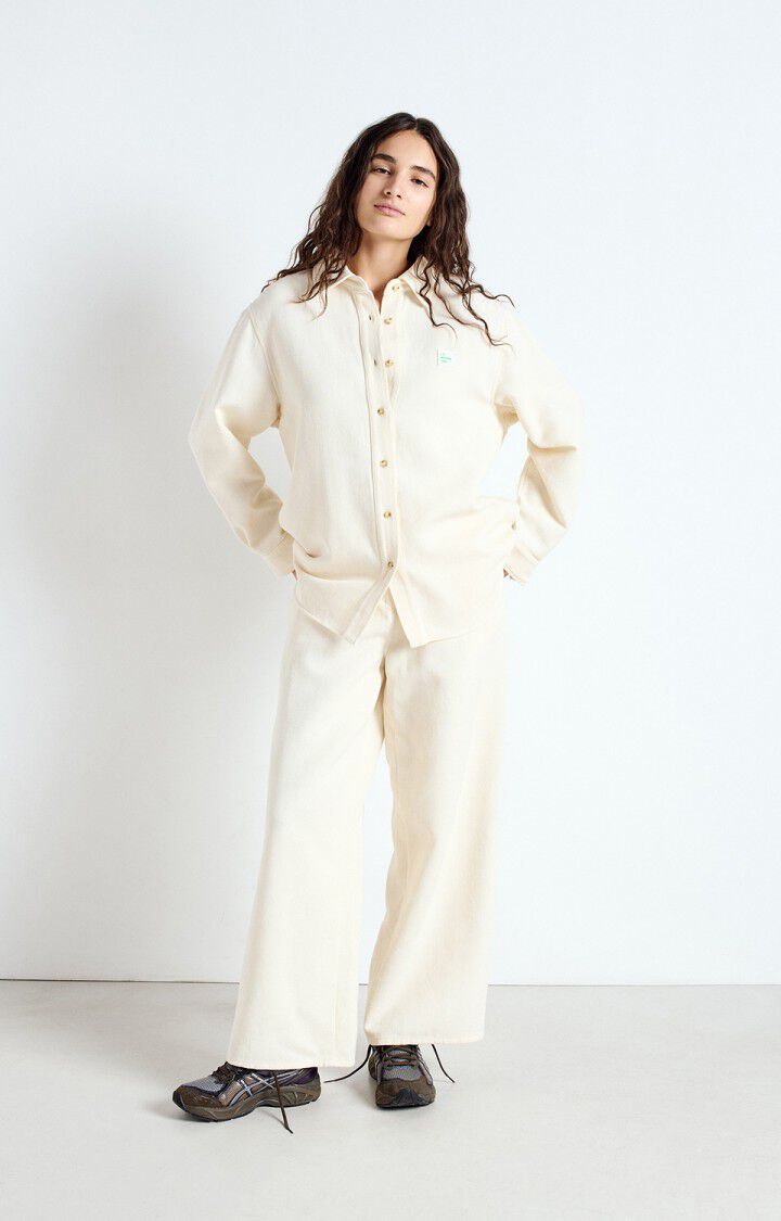 American Vintage Pantalon Femme Afaz - ECRU Beige - E25