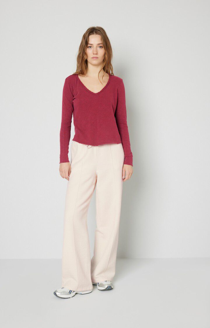 American Vintage Pantalon Femme Afaz - ECRU Beige - H22