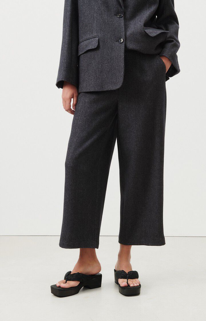 american vintage Pantalon femme Anybay - ANTHRACITE CHINE Gris - H23