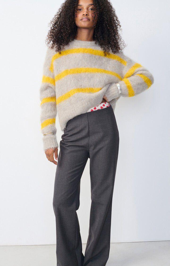 American Vintage Pantalon Femme Ayany - GRIS CHINE Gris - E25