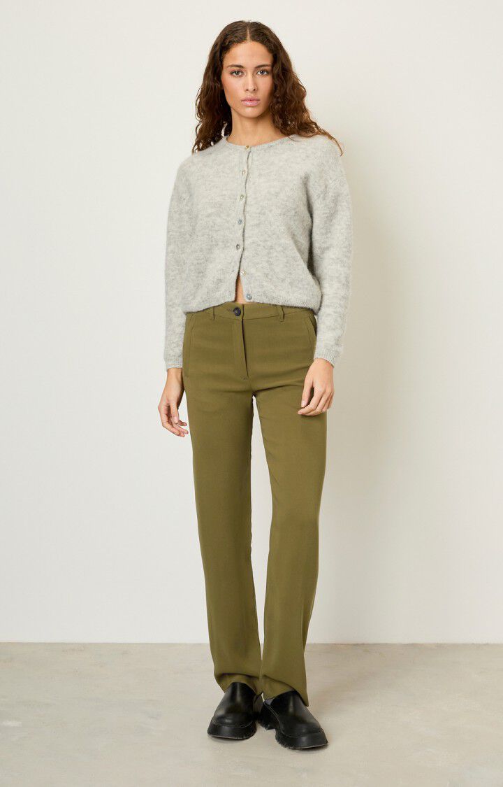 American Vintage Pantalon Femme Babarum - OLIVIER VINTAGE Vert - E20