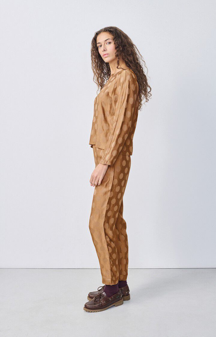 American Vintage Pantalon Femme Bukbay - BELETTE Marron - H22