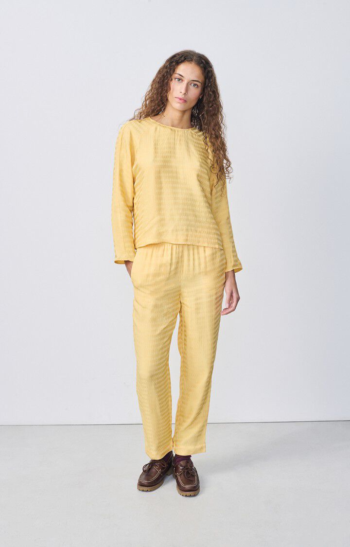 American Vintage Pantalon Femme Bukbay - DESERT Jaune - H22
