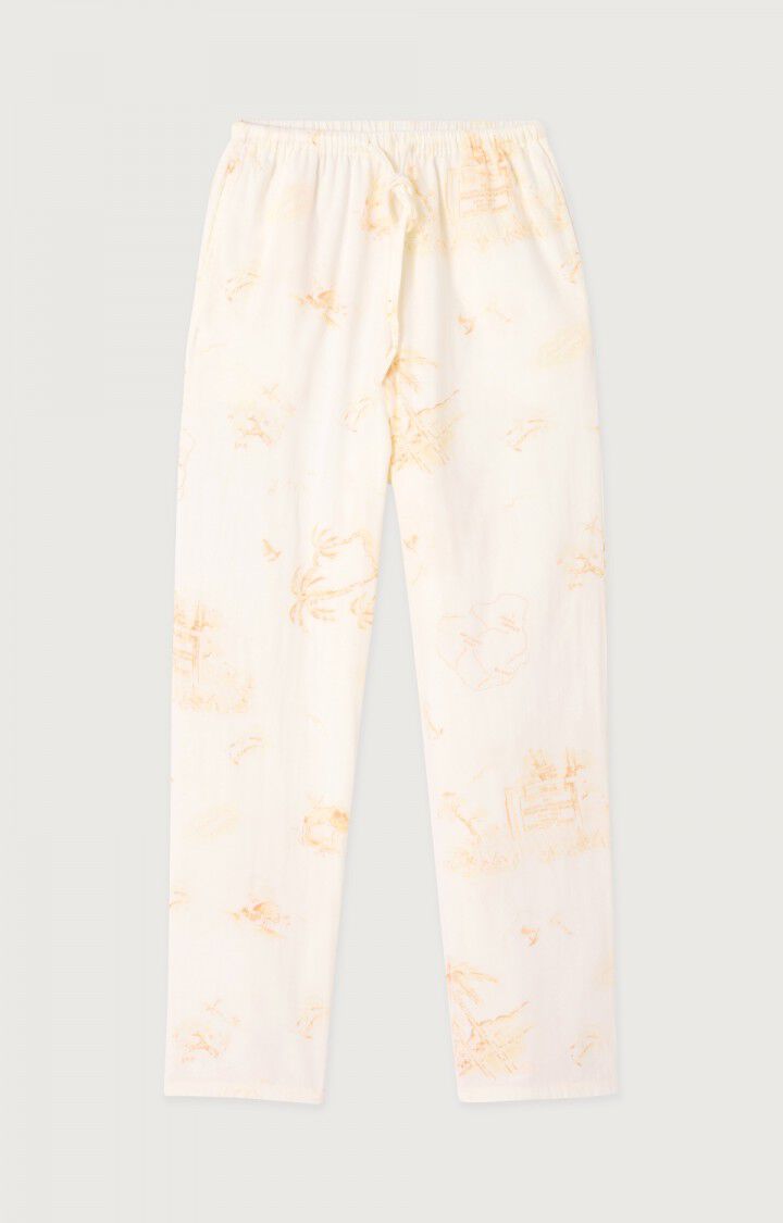 american vintage Pantalon femme Bygoo - MAURICE Blanc - E24