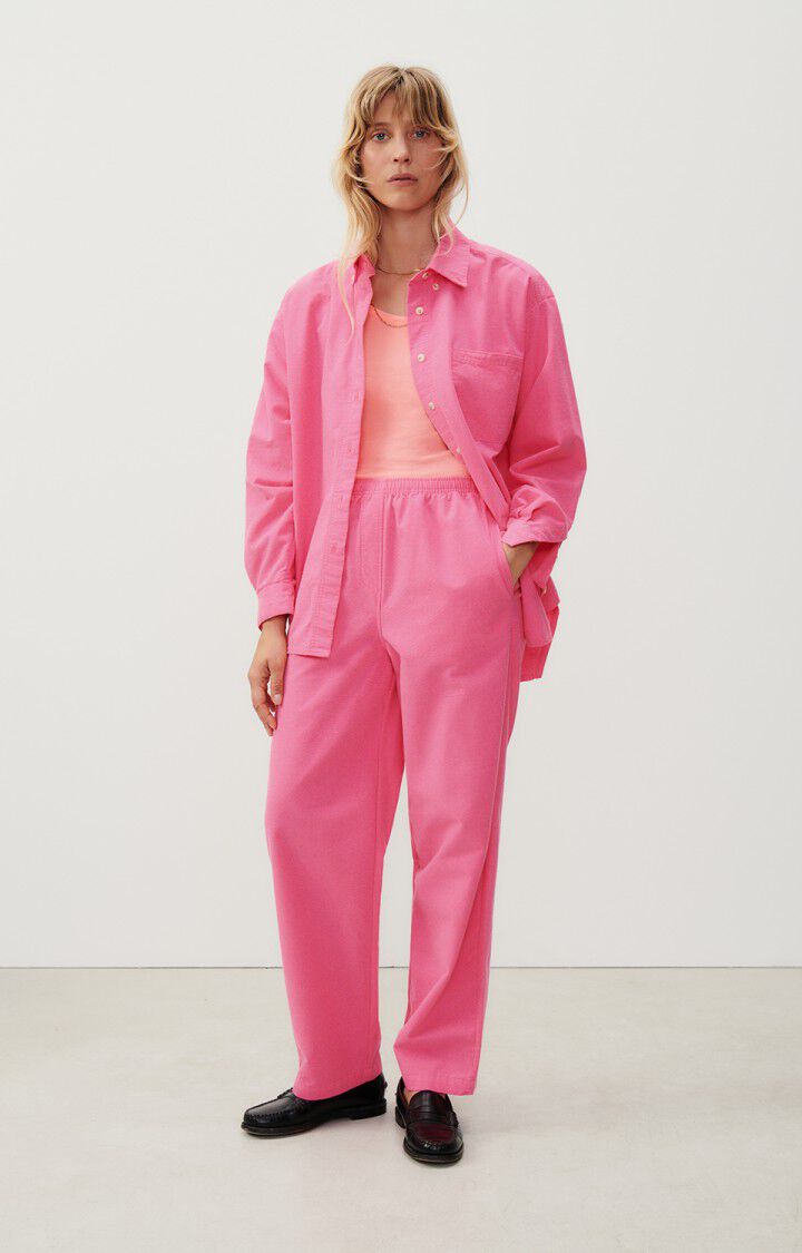 American Vintage Pantalon Femme Dakota - ROSE FLUO Rose - E24