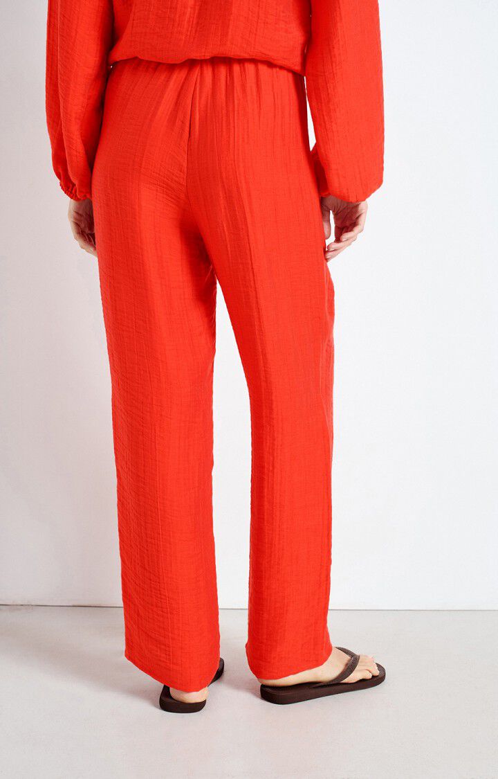 American Vintage Pantalon Femme Detown - AMOUR Rouge - E25