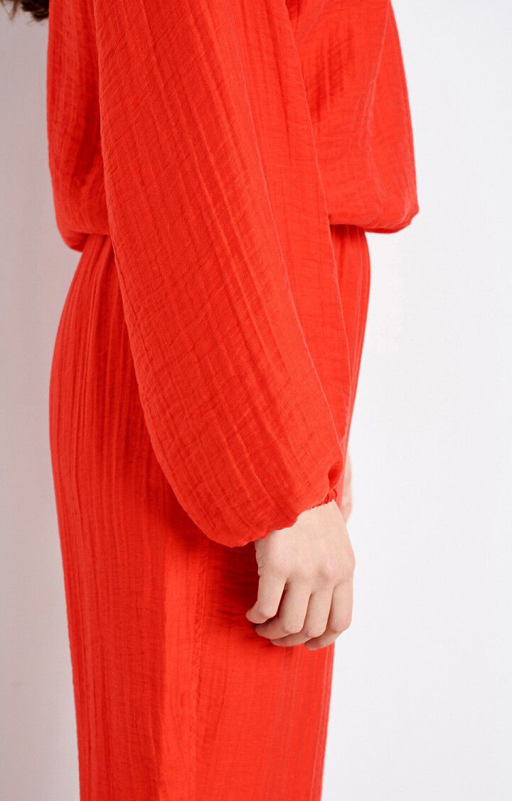 American Vintage Pantalon Femme Detown - AMOUR Rouge - E25