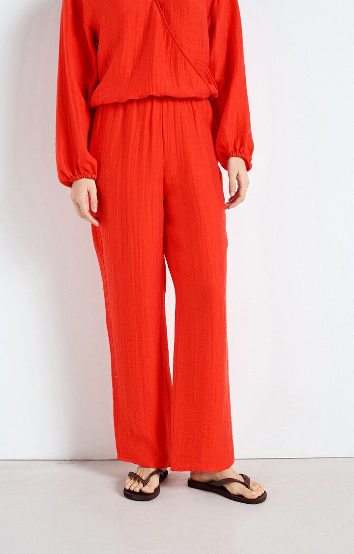 american vintage Pantalon femme Detown - AMOUR Rouge - E25