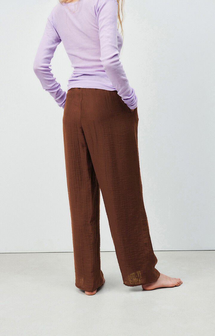 American Vintage Pantalon Femme Detown - BROWNIE Marron - H24