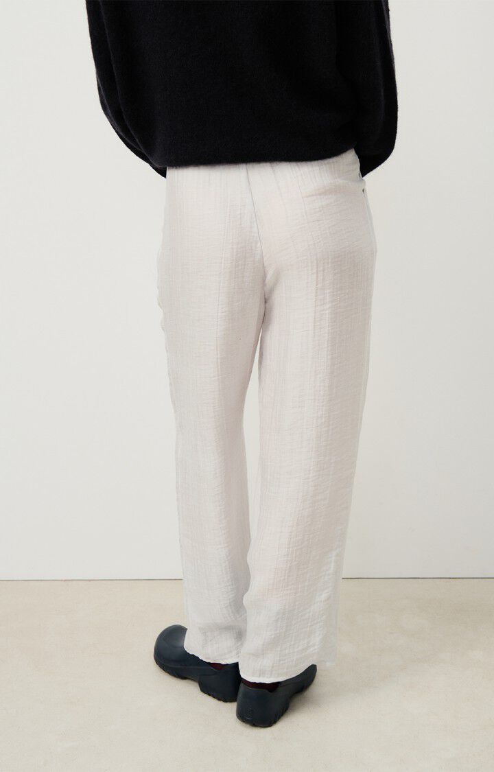 American Vintage Pantalon Femme Detown - NEIGE Blanc - H24