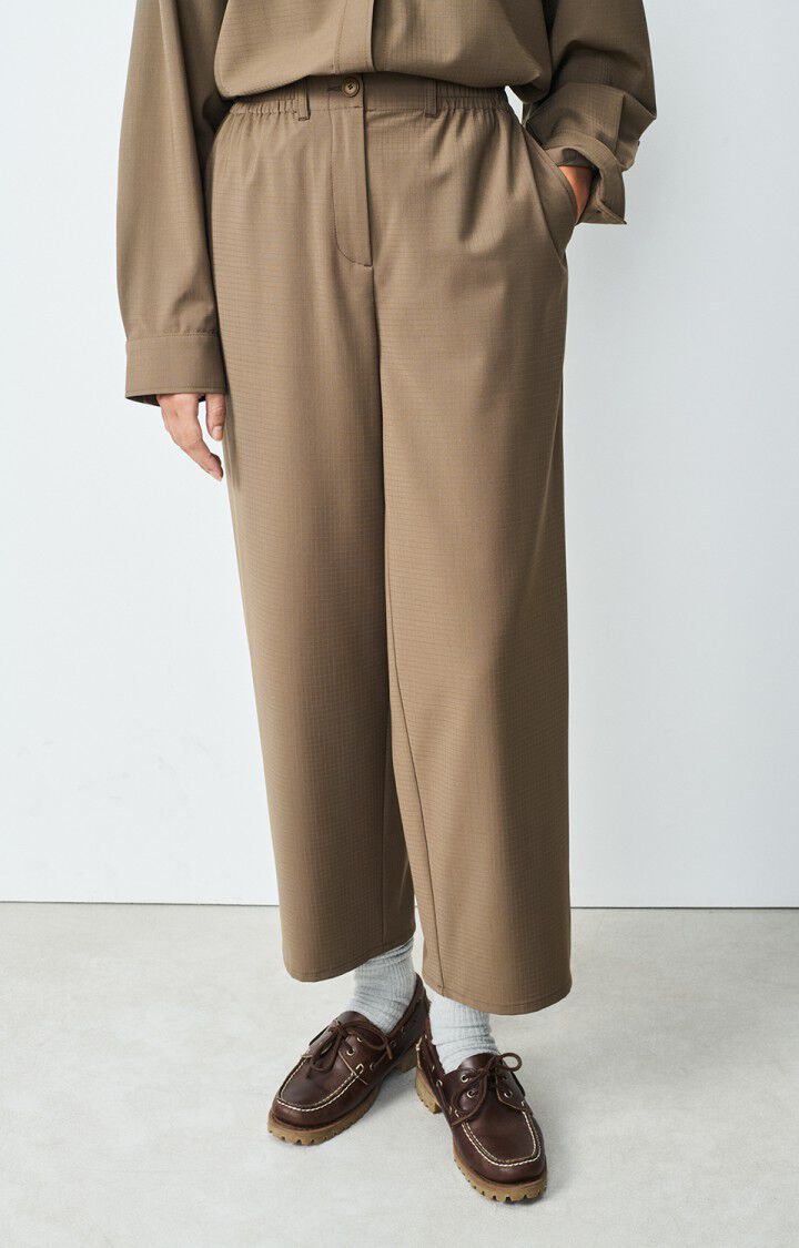 american vintage Pantalon femme Doacity - ARTICHAUT Marron - H24