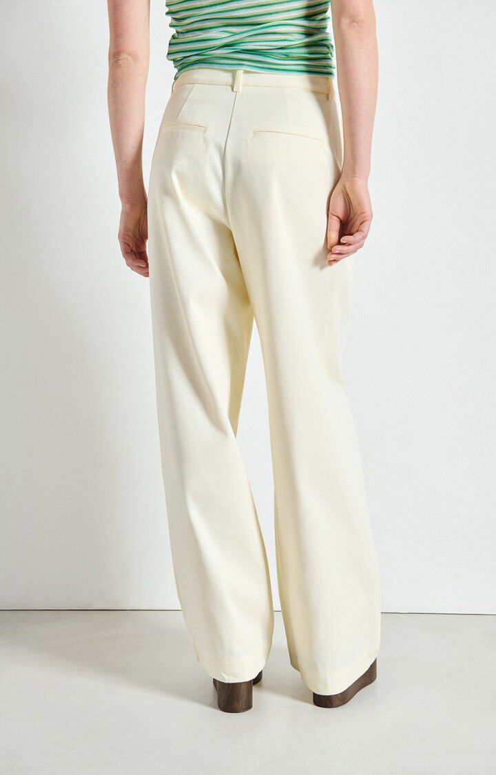 American Vintage Pantalon Femme Gozzy - NACRE Beige - E25