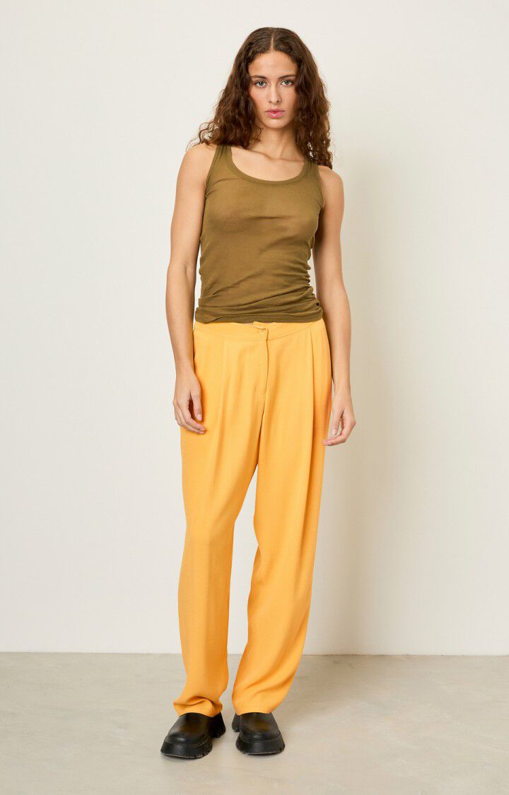 American Vintage Pantalon Femme Holiester - BRIOCHE Jaune - E17