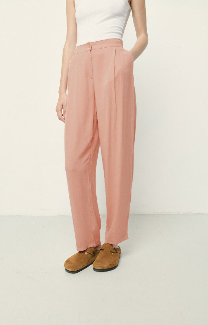 american vintage Pantalon femme Holiester - JACINTHE Rose - E17