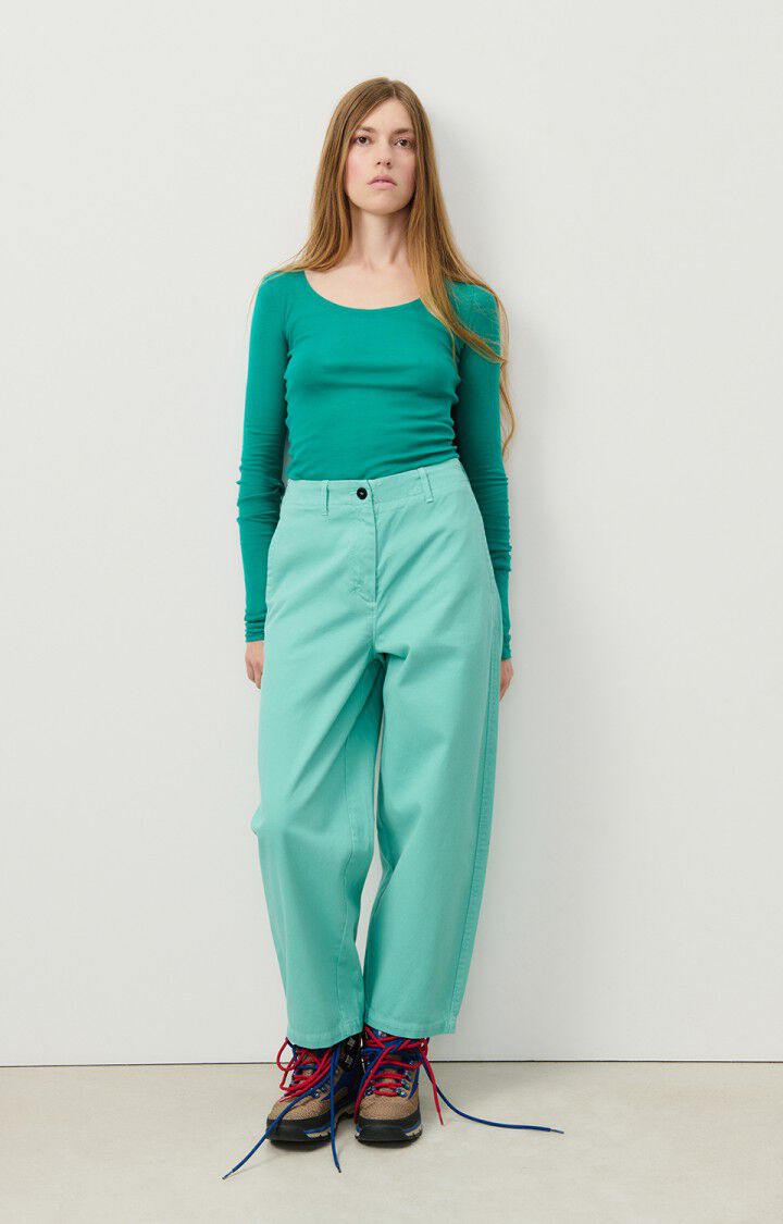 American Vintage Pantalon Femme Izatown - OASIS Bleu - H24