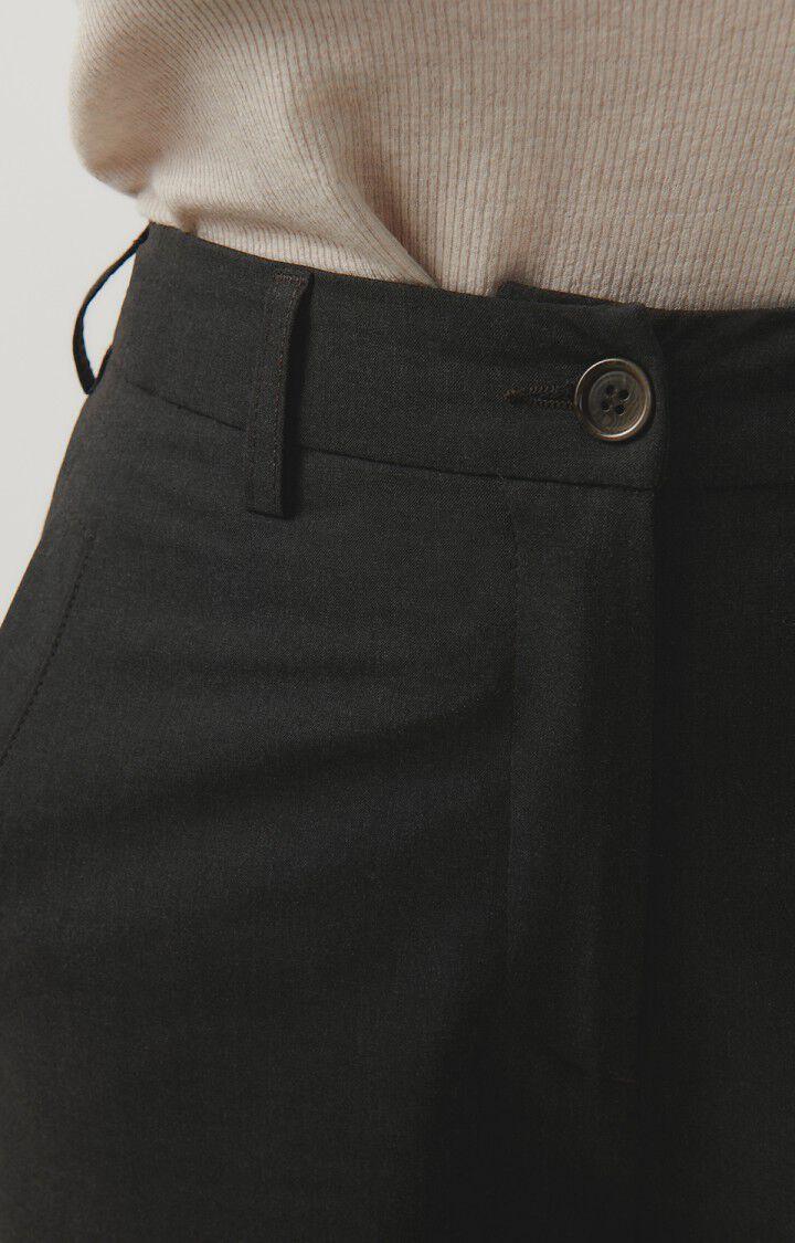 American Vintage Pantalon Femme Kabird - ANTHRACITE CHINE Gris - E25