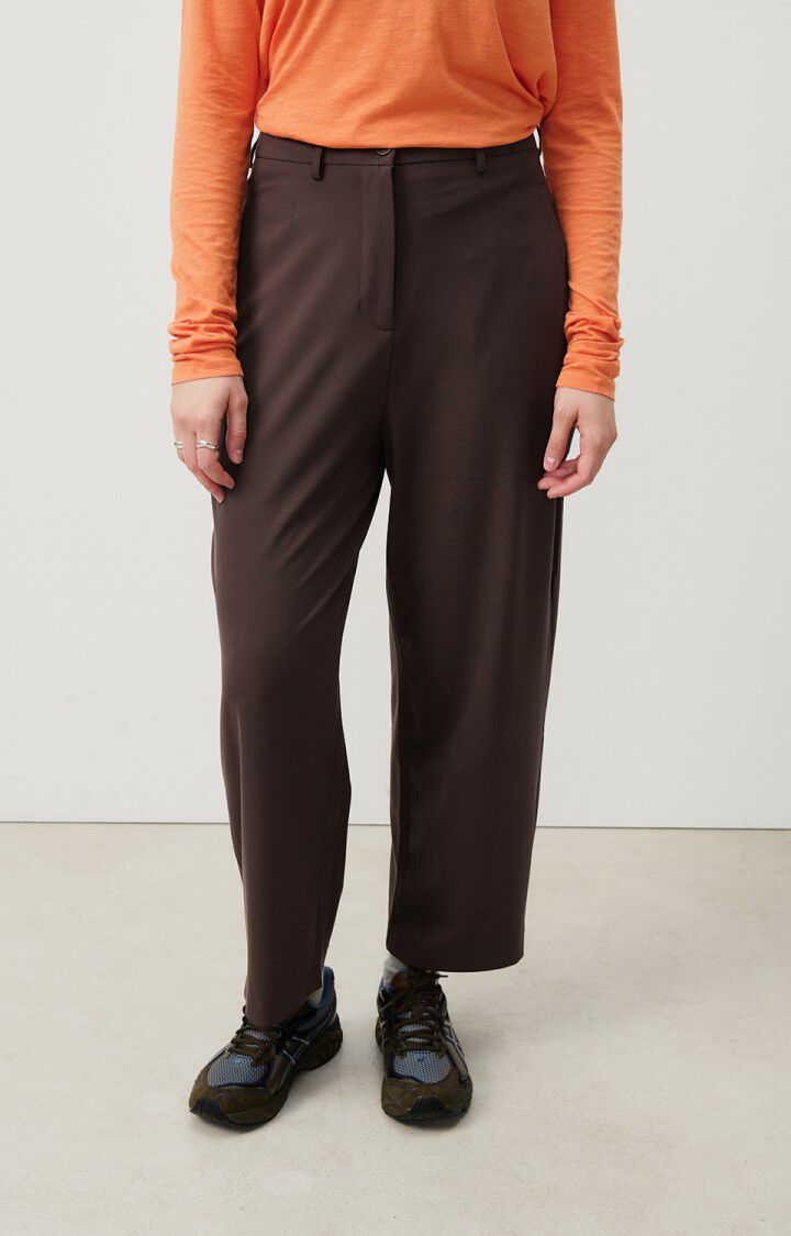 american vintage Pantalon femme Kabird - CACAO Marron - H24