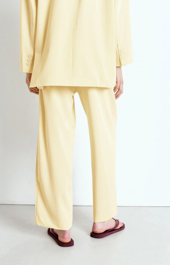 American Vintage Pantalon Femme Kabird - CREME ANGLAISE Jaune - E25