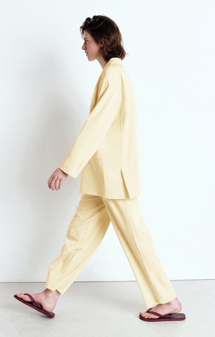 American Vintage Pantalon Femme Kabird - CREME ANGLAISE Jaune - E25