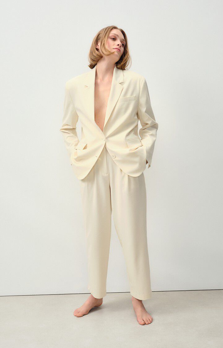 American Vintage Pantalon Femme Kabird - ECRU Beige - E24