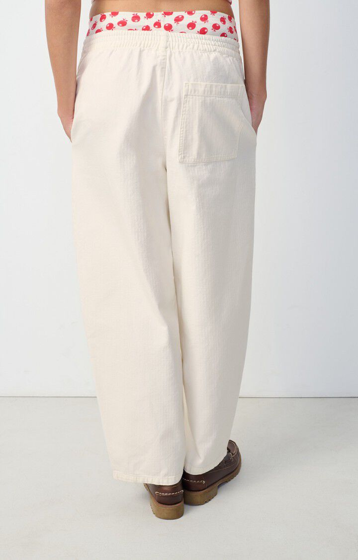 American Vintage Pantalon Femme Koybay - BLANC CASSE Blanc - E25