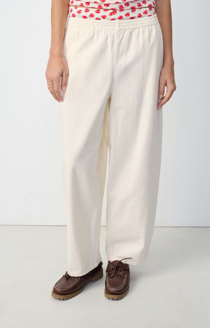 American Vintage Pantalon Femme Koybay - BLANC CASSE Blanc - E25