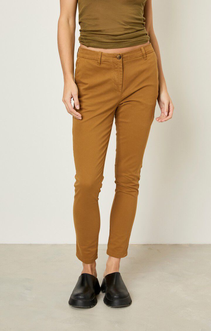 american vintage Pantalon femme Ledlight - NOISETTINE Beige - H18