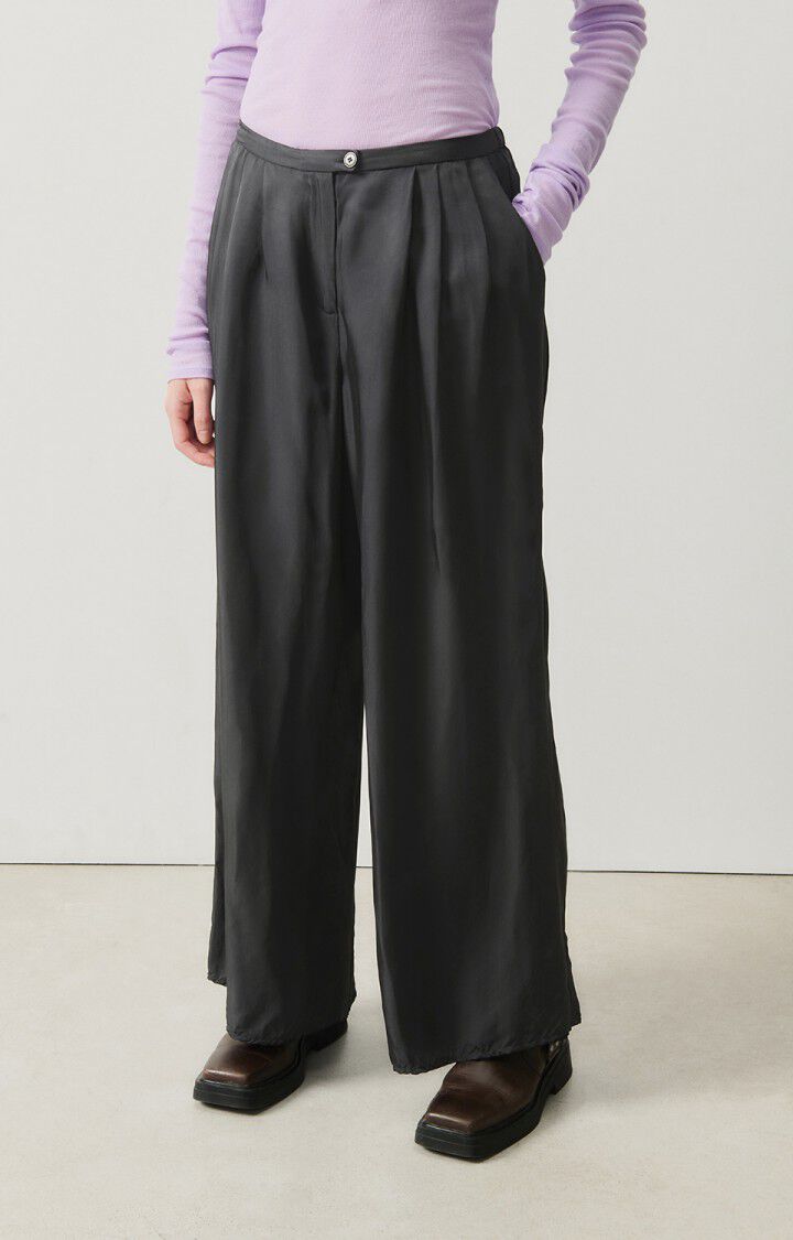 american vintage Pantalon femme Luabird - CARBONE Noir - E25