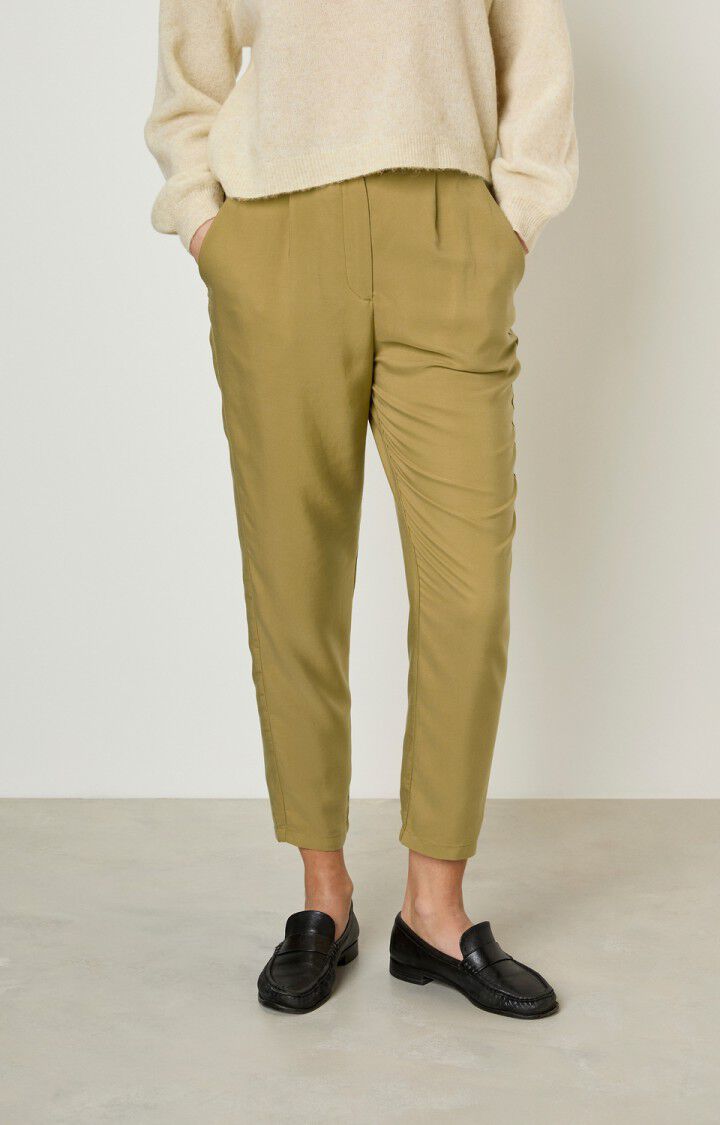 american vintage Pantalon femme Nalastate - JUNGLE Vert - E20