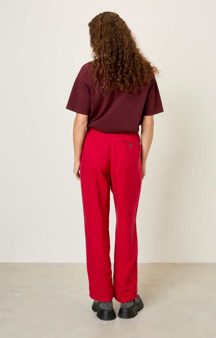 American Vintage Pantalon Femme Nalastate - VOLCAN Rouge - H18