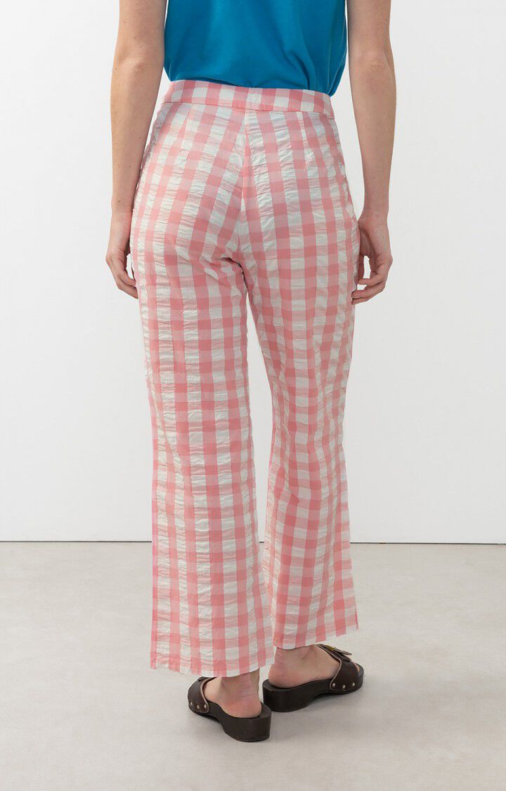 American Vintage Pantalon Femme Naroz - VICHY BONBON Rose - E24