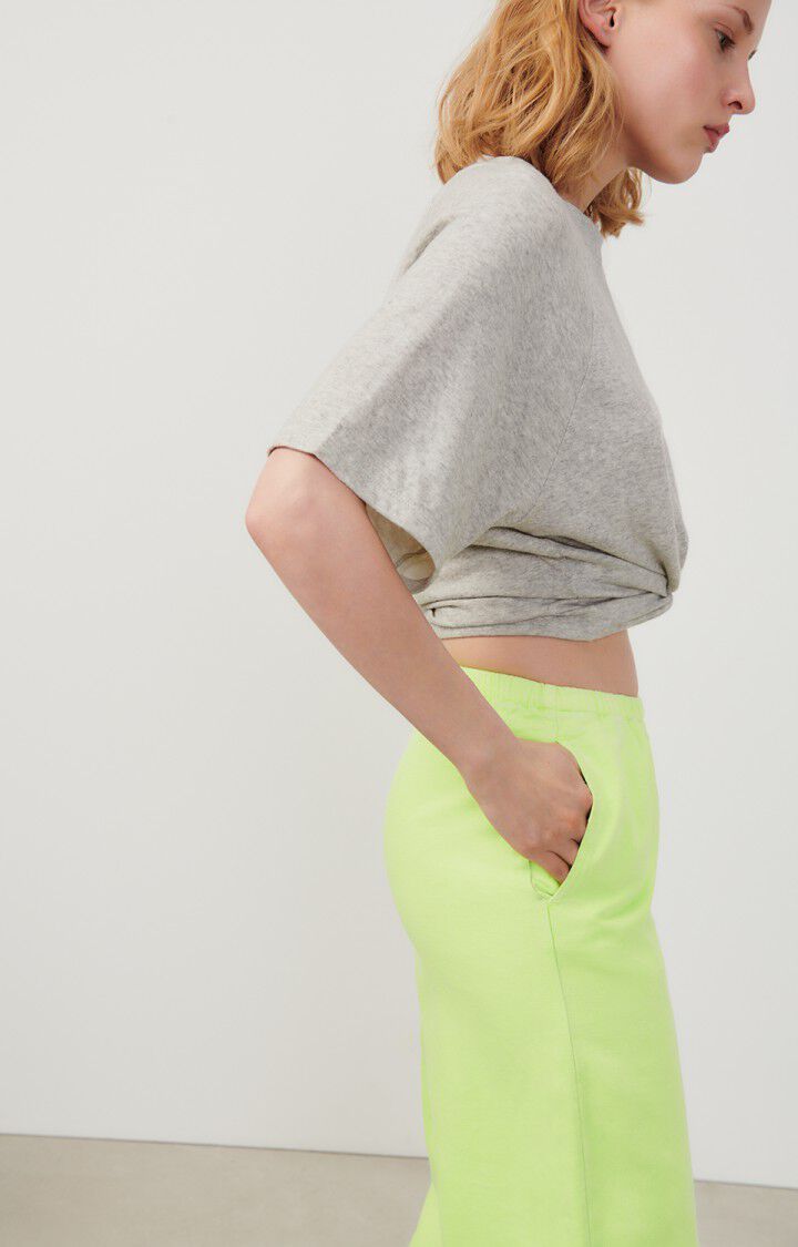 American Vintage Pantalon Femme Nedbay - JAUNE FLUO Jaune - E24