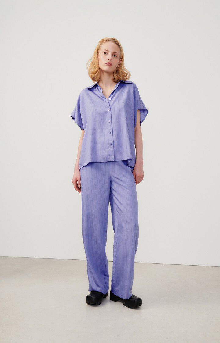 American Vintage Pantalon Femme Okyrow - IRIS RAYE Violet - E24