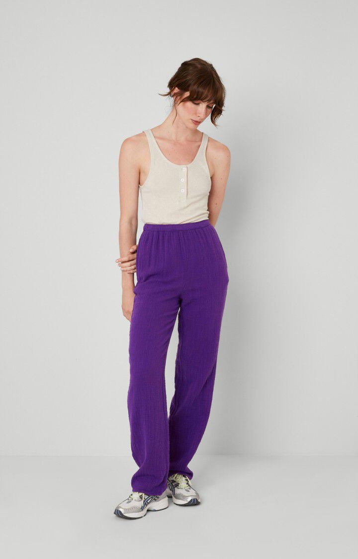 American Vintage Pantalon Femme Oyobay - VIOLET Violet - E23