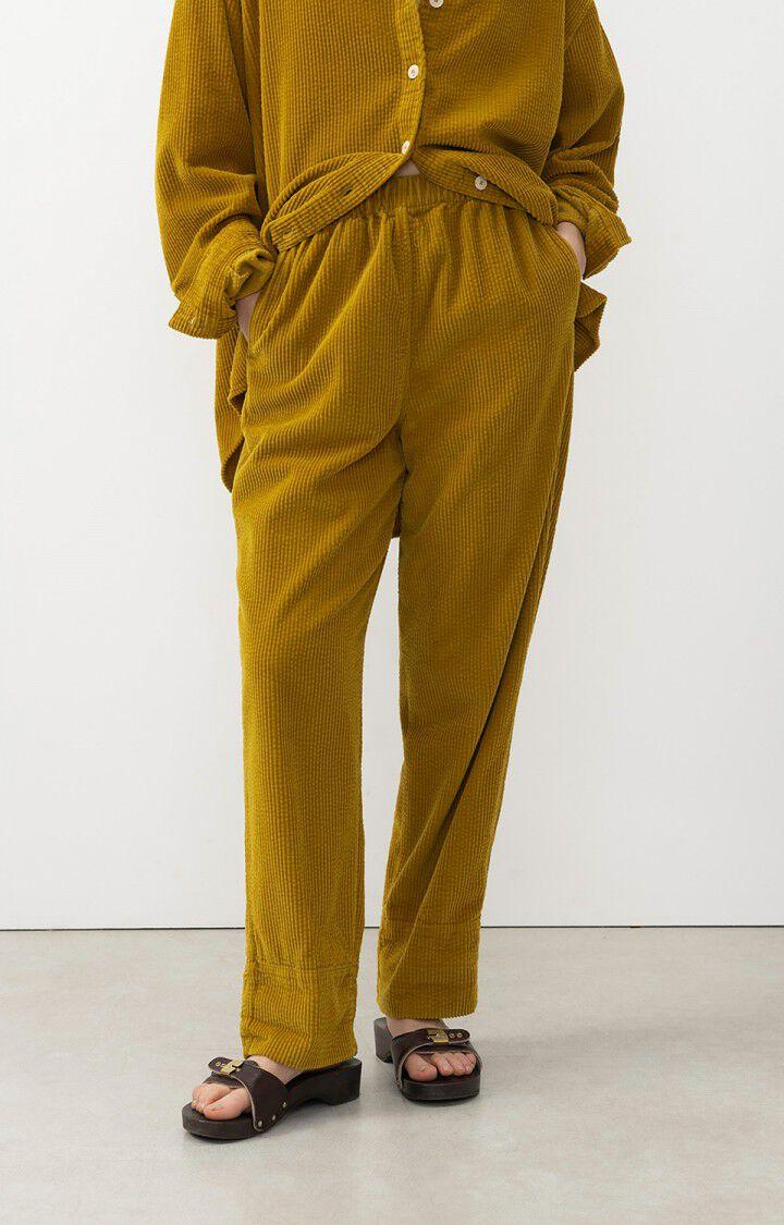 american vintage Pantalon femme Padow - BRONZE VINTAGE Jaune - E24